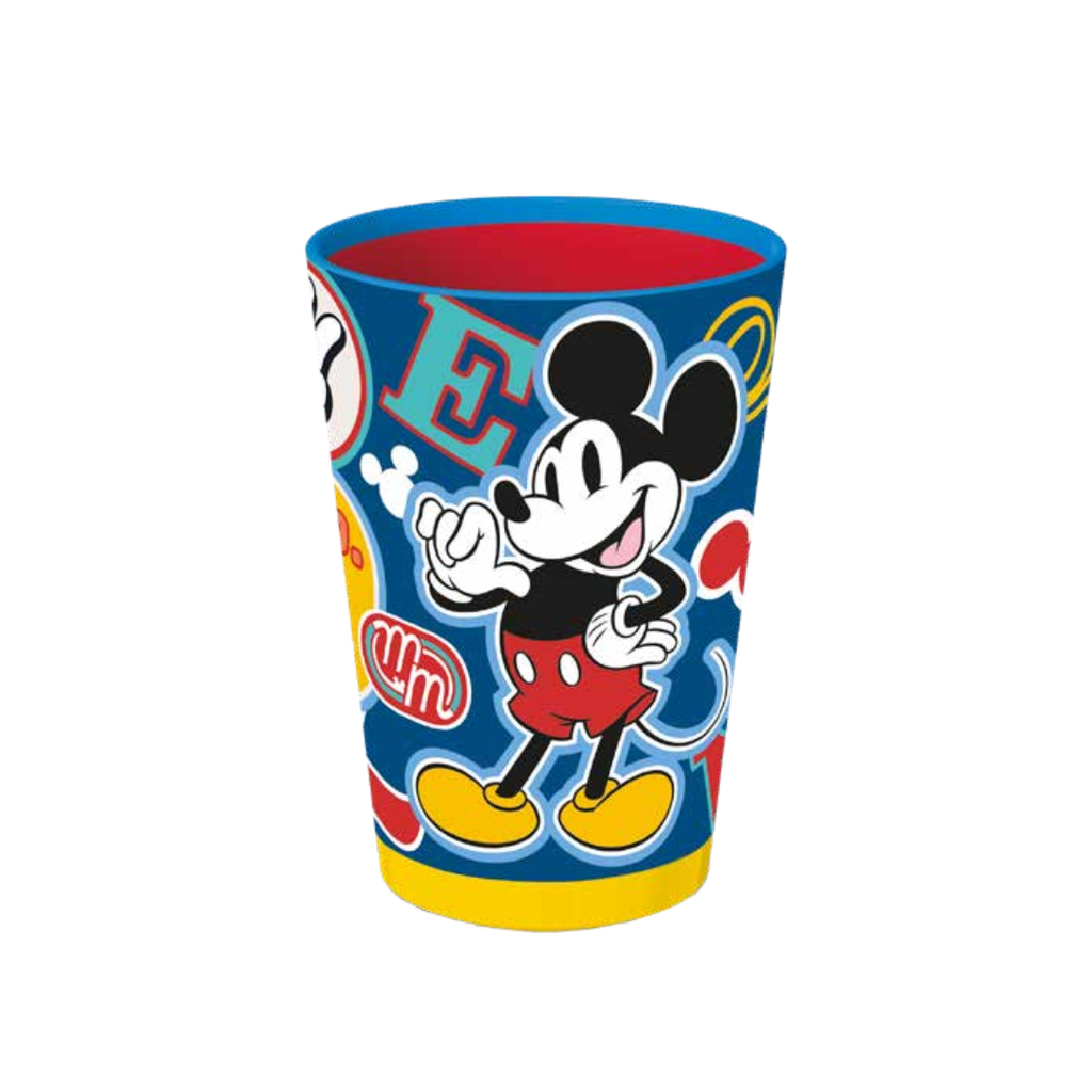 VASO CON SOPAPA ANTIDESLIZ MICKEY MOUSE 240ML