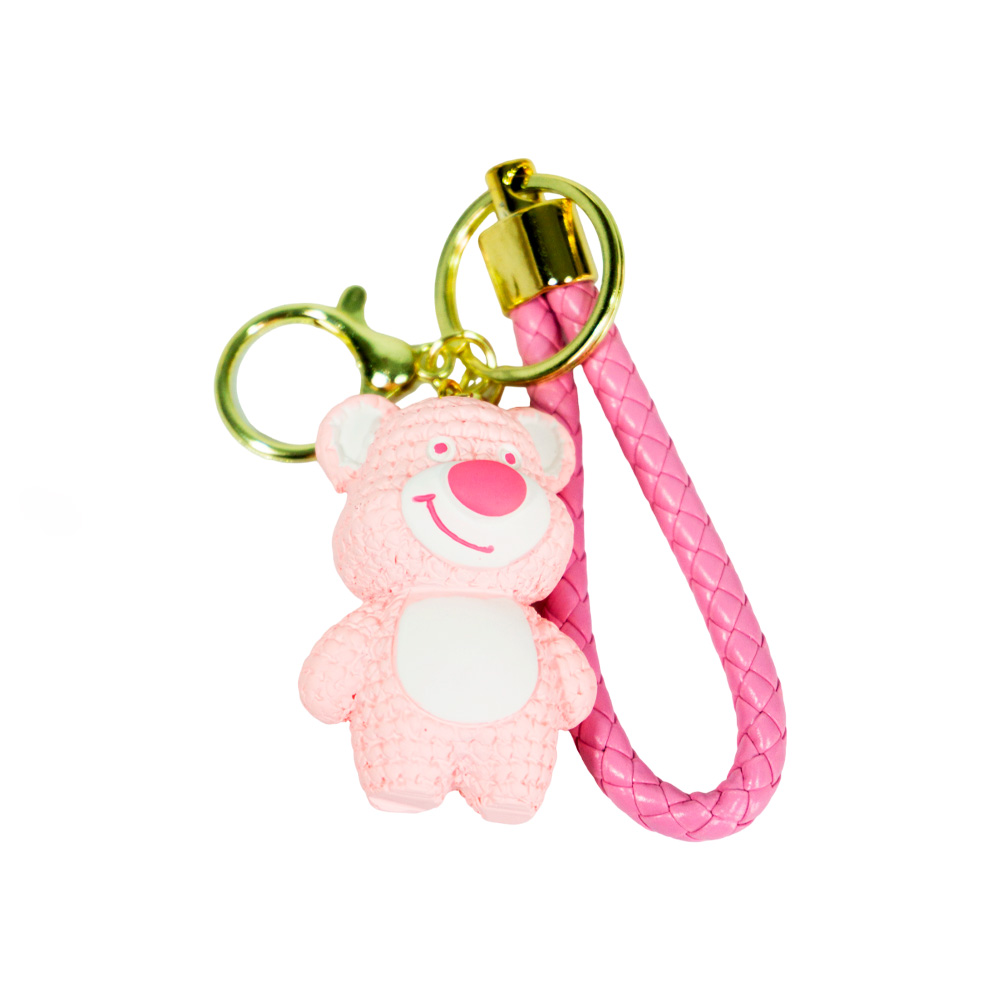 LLAVERO LOTSO DORADO CON CINTA Y GANCHO