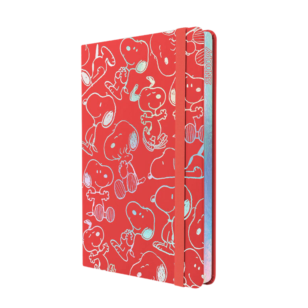 CUADERNO TAPA DURA RAYADO SNOOPY