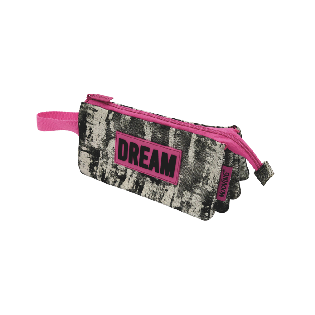 CARTUCHERA CUADRUPLE DENIM