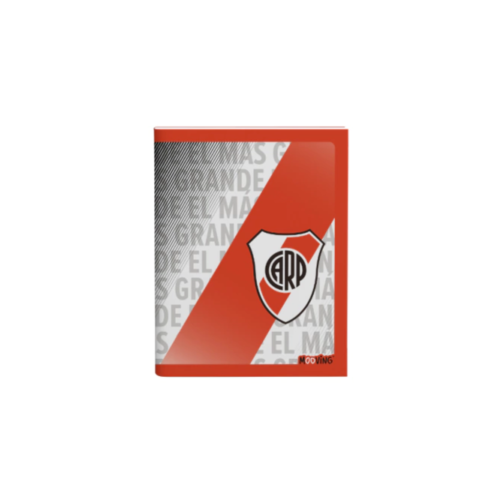 CUADERNO 16X21CM POR 48HJS RIVER PLATE