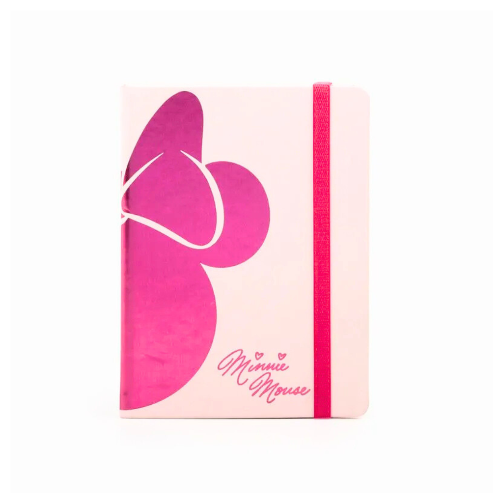 CUADERNO COSIDO A5 TAPA DURA RAYADO MINNIE MOUSE