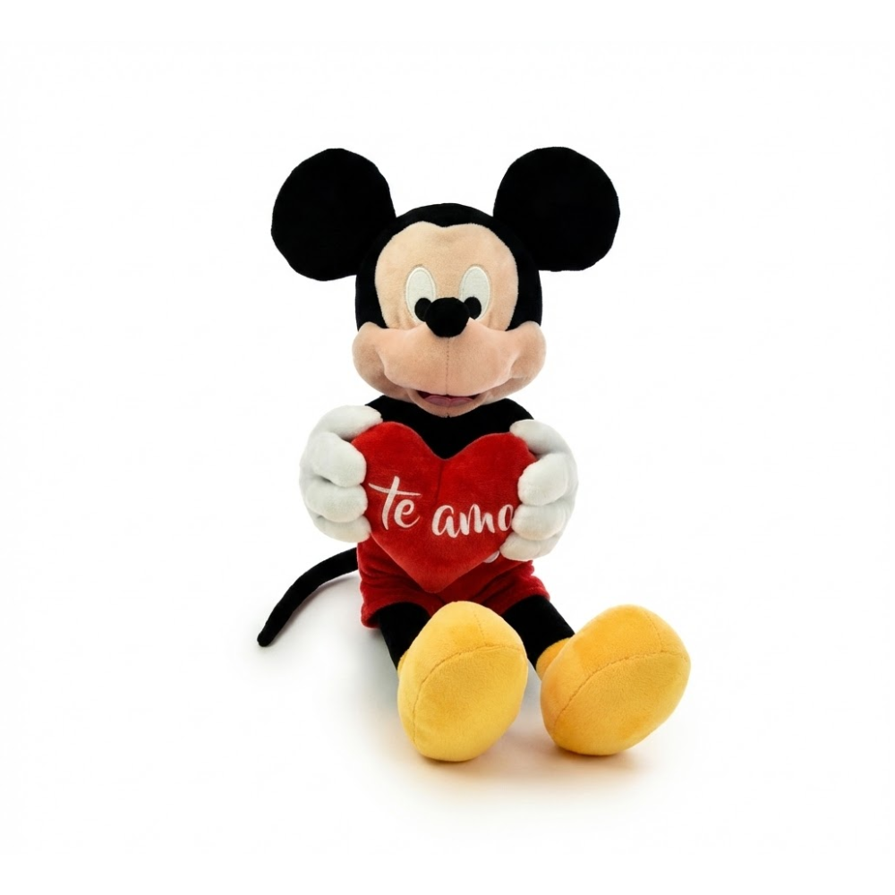 PELUCHE MICKEY MOUSE CON CORAZON TE AMO