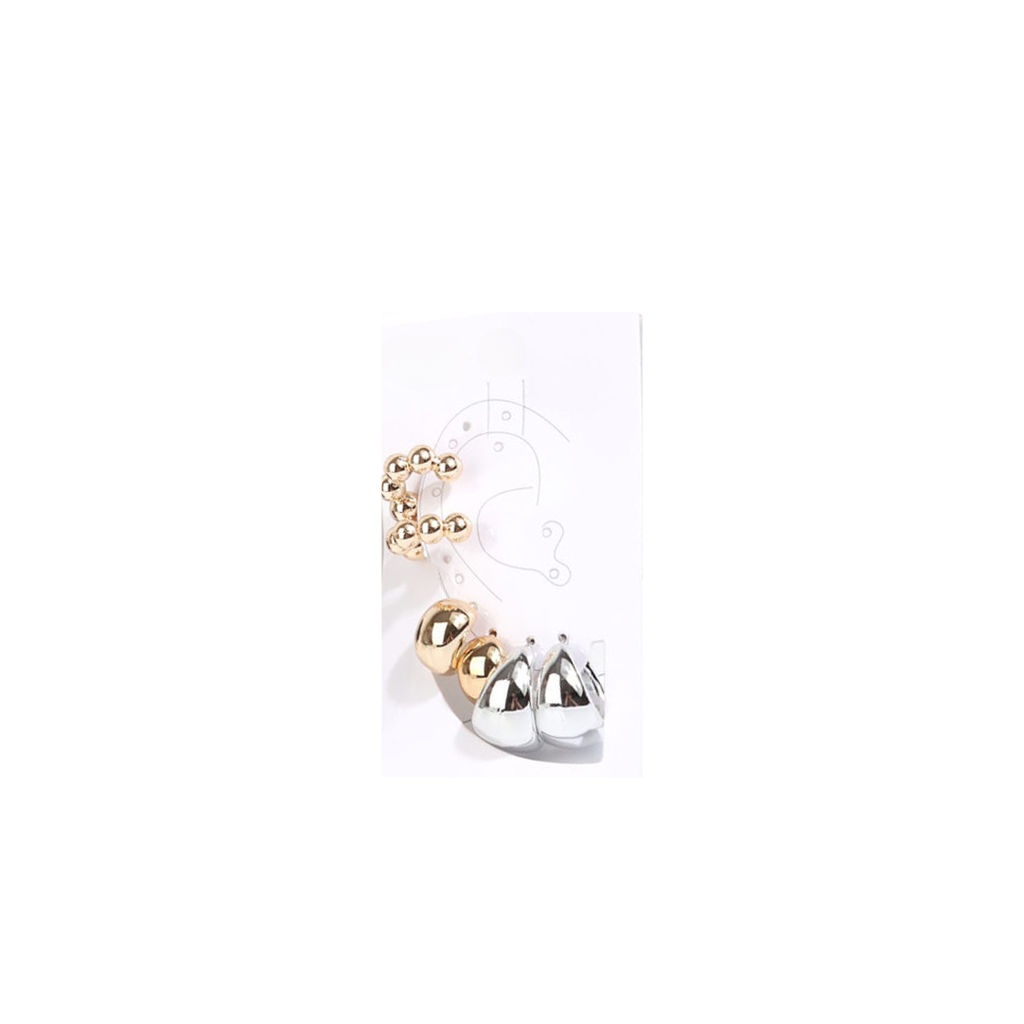 AROS POR TRES PARES DORADO Y PLATEADO