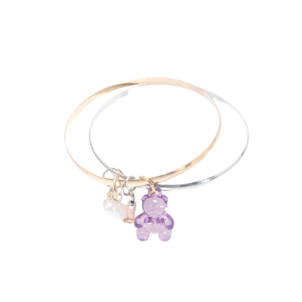 PULSERA DOBLE CON DIJE DE OSO