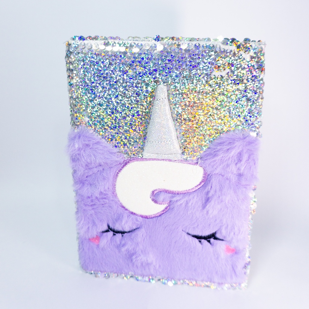 CUADERNO UNICORNIO C/LENTEJUELAS