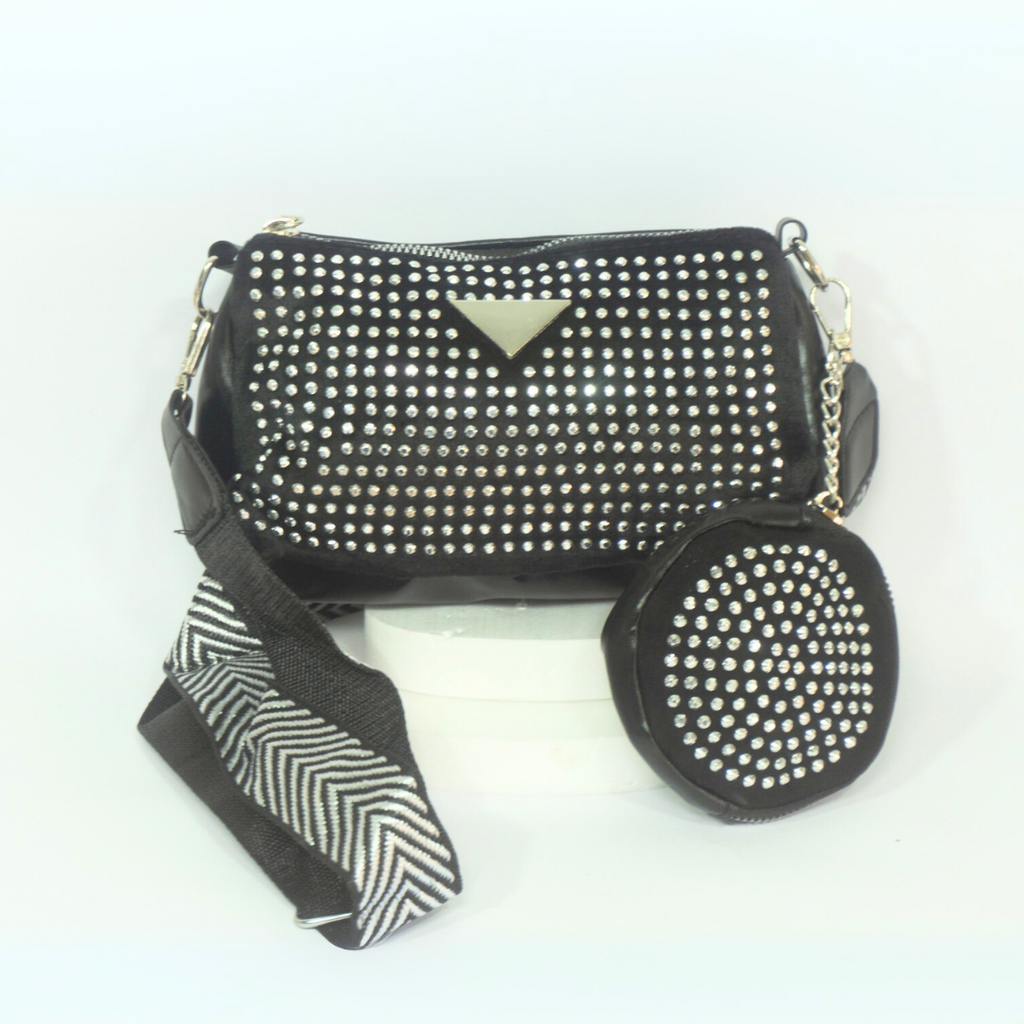 CARTERA STRASS CON MONEDERO