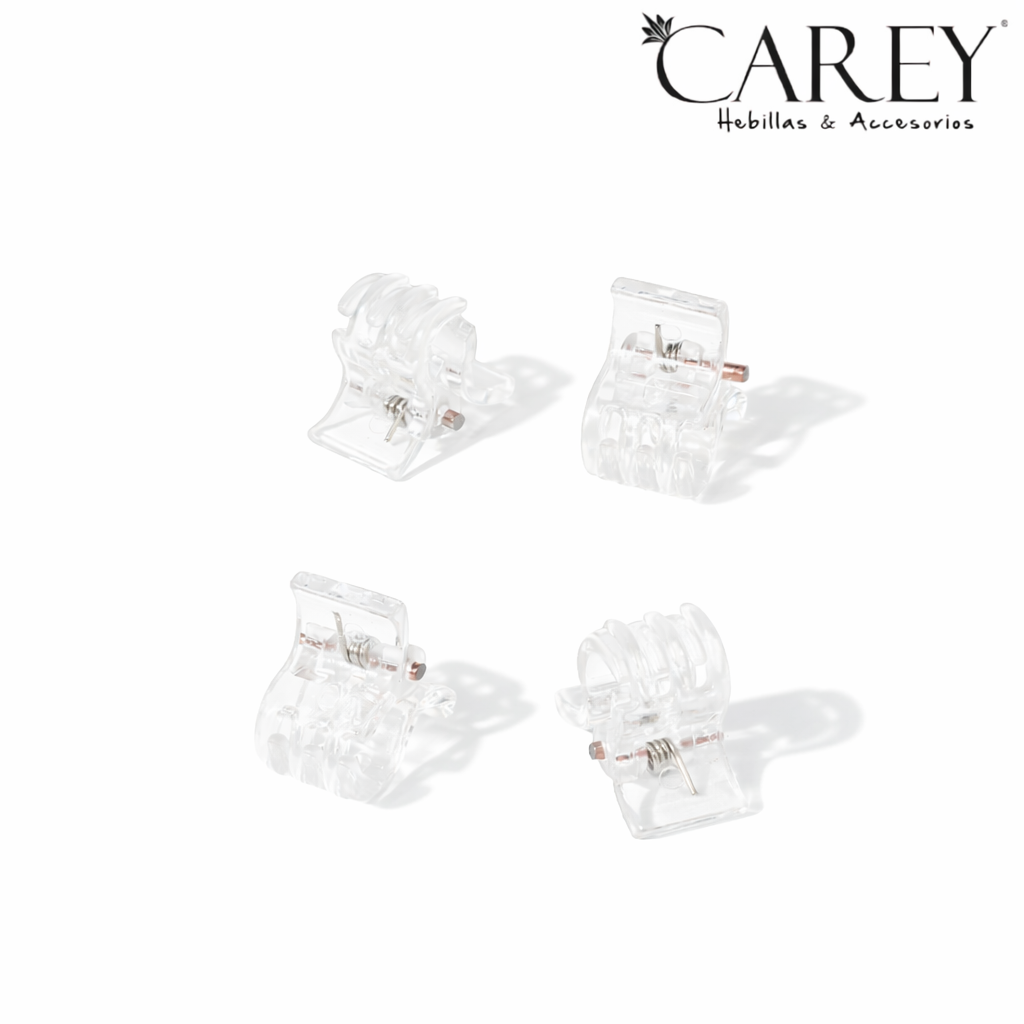 BROCHE PINZA TRANSPARENTE CAREY