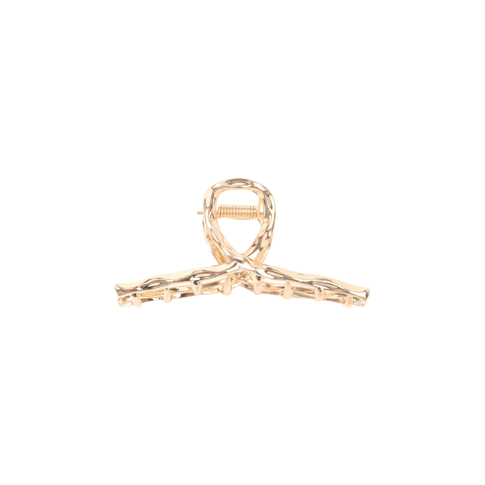 BROCHE PINZA METALIZADA LAZO
