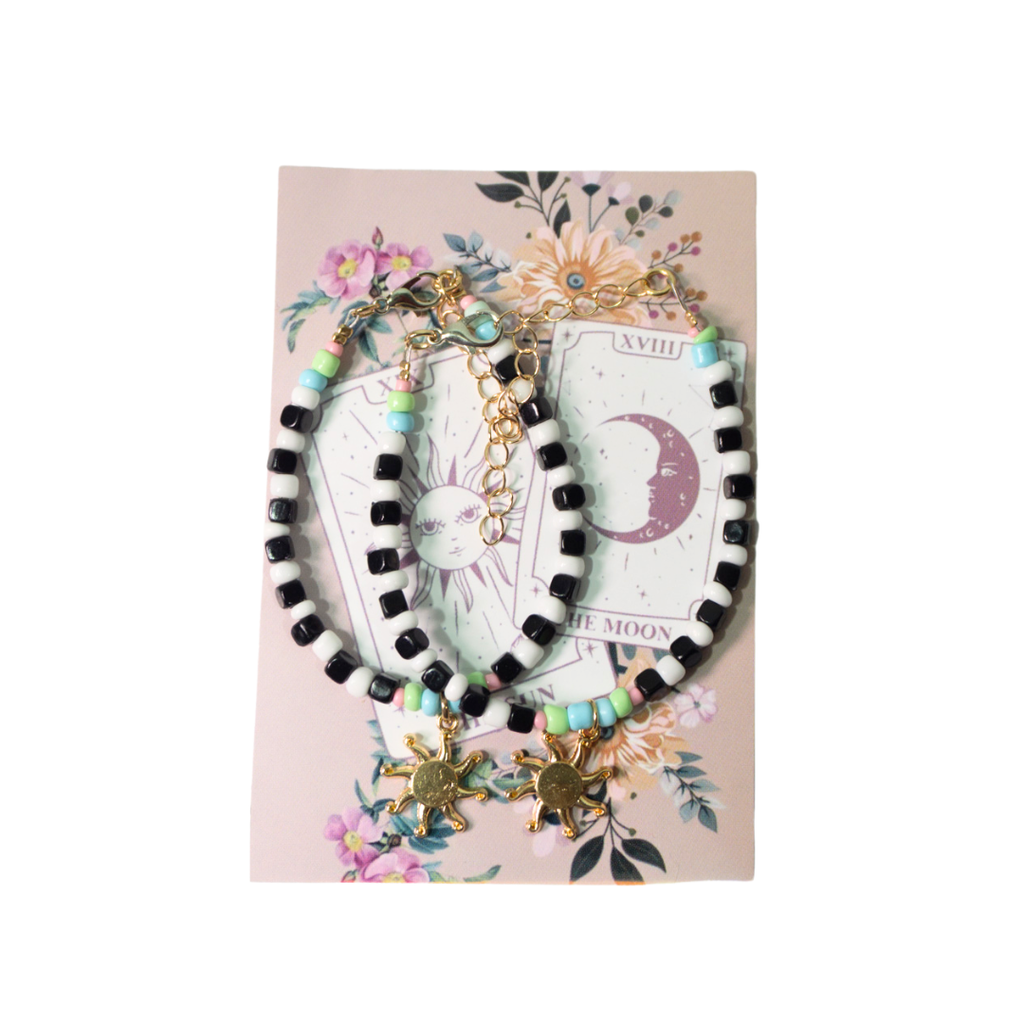 PULSERAS PARA COMPARTIR DIJE SOL