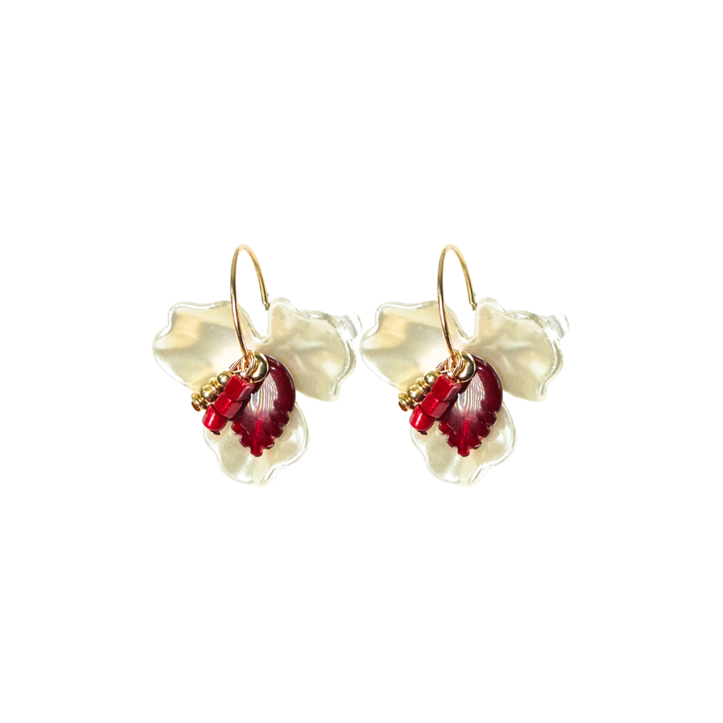 AROS COLGANTES DE FLOR CON CANUTILLOS