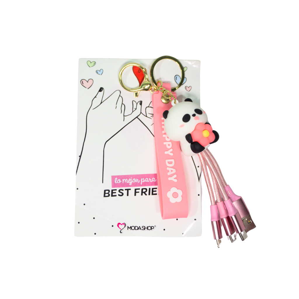 LLAVERO 3 EN 1 USB CARGADOR + PACKAGING