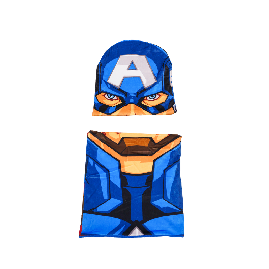 CONJUNTO CUELLO MAS GORRA AVENGERS