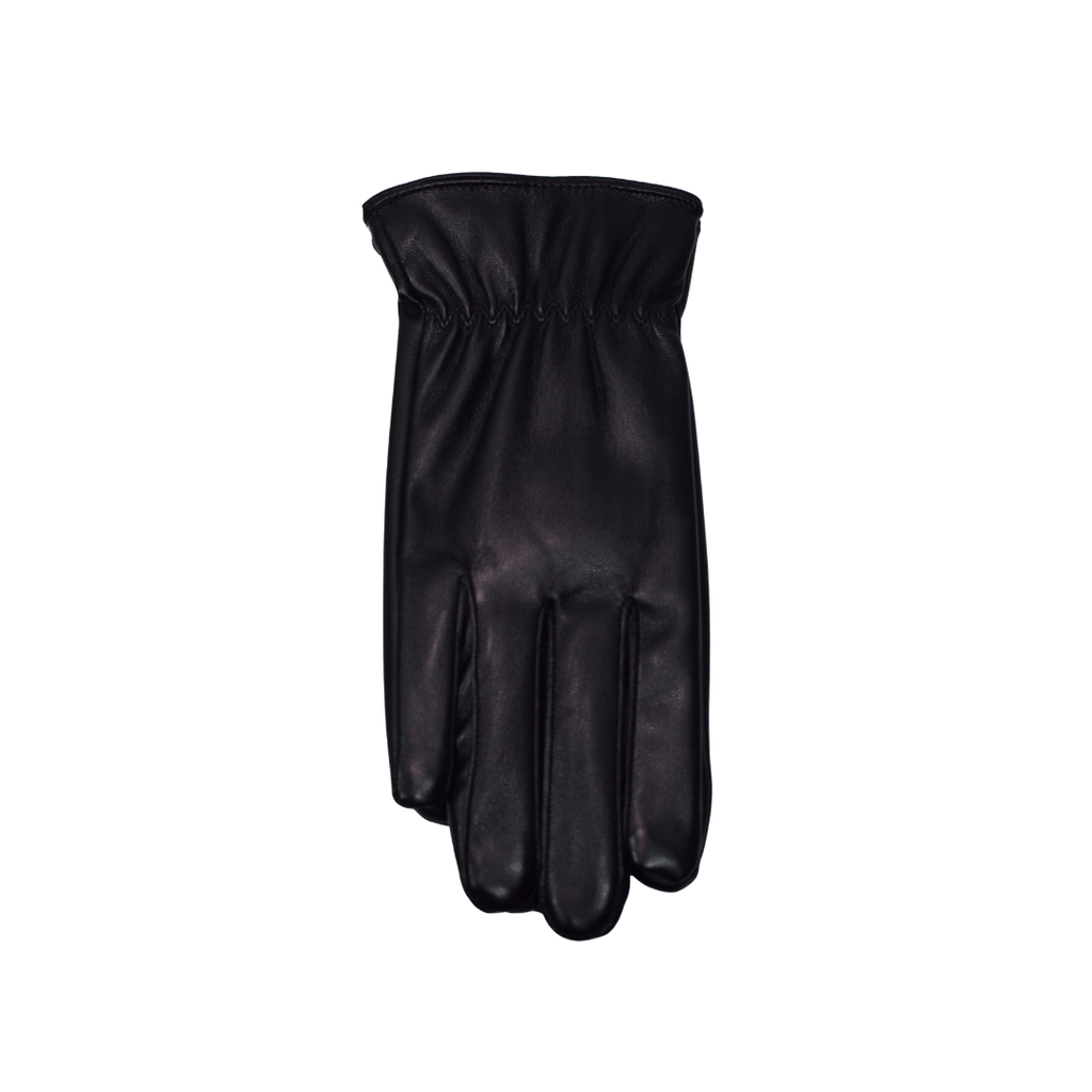 GUANTES NEGROS SIMIL CUERO