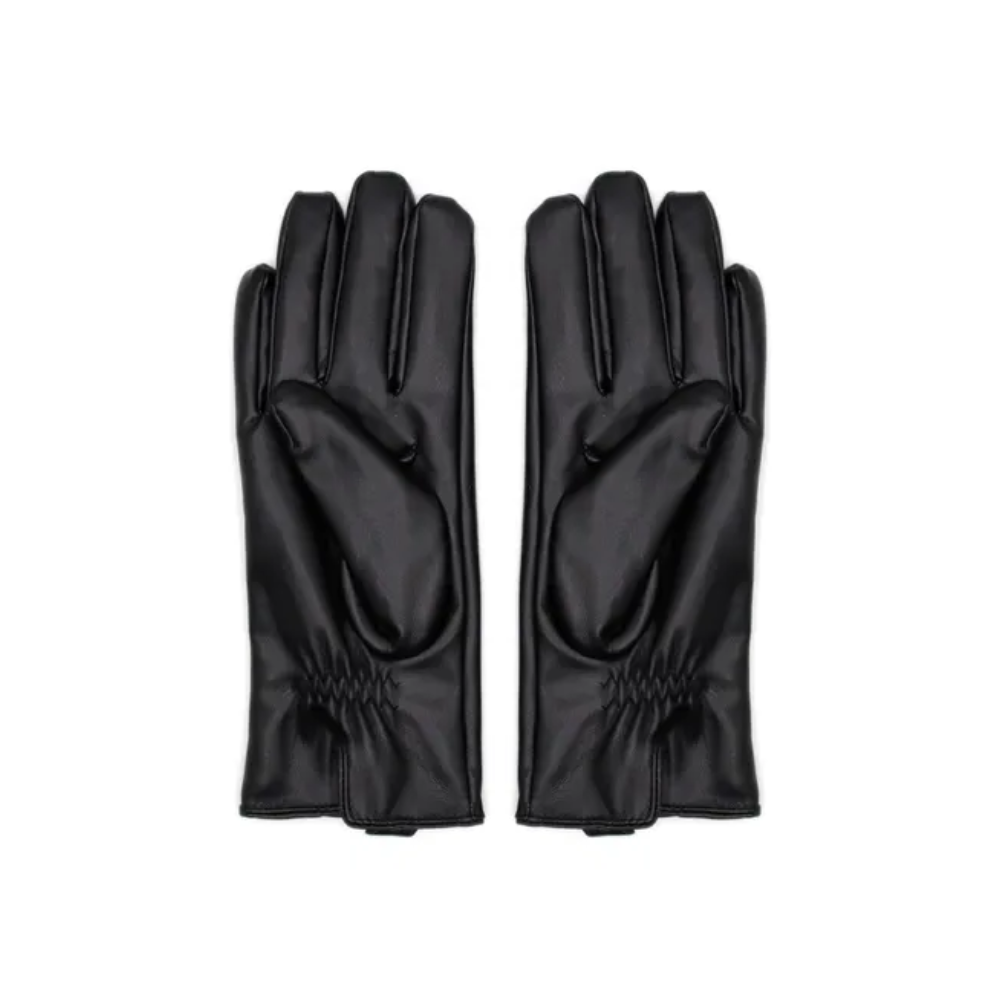 GUANTES SIMIL CUERO COLOR LISO