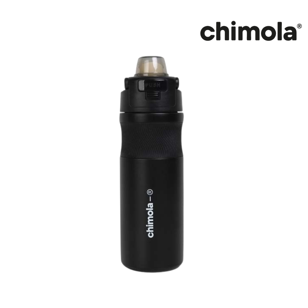 BOTELLA CHIMOLA CON BOTON DE APERTURA 600ML