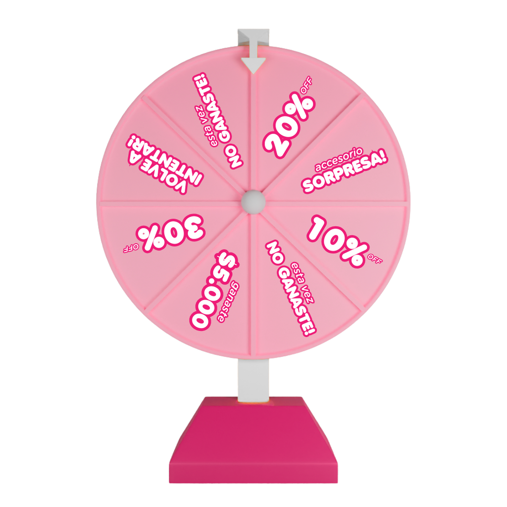 RULETA MODASHOP 28CM DE ALTO POR 20CM DE DIAMETRO