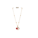 SET DE COLLAR + AROS CON PIEDRA