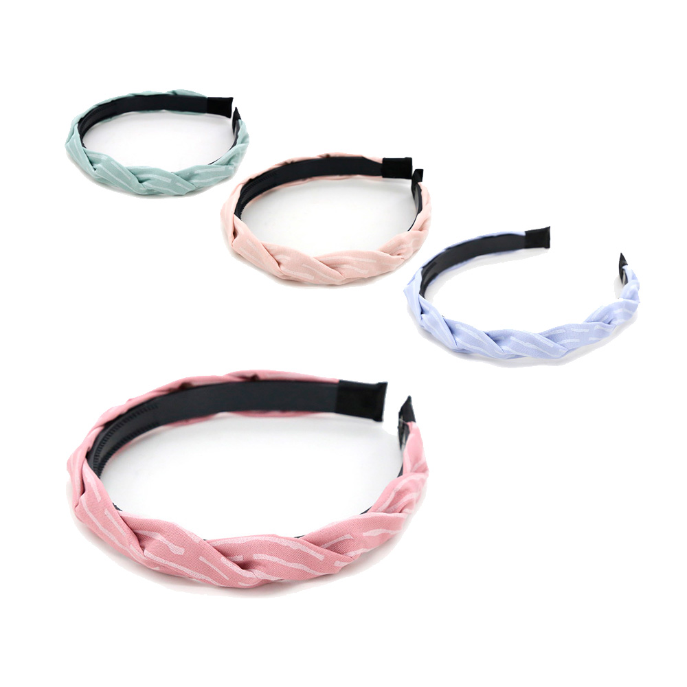 VINCHA RIGIDA CRUZADA CON LINEAS