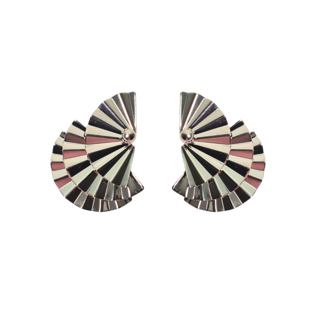 AROS ABANICO PLATEADOS