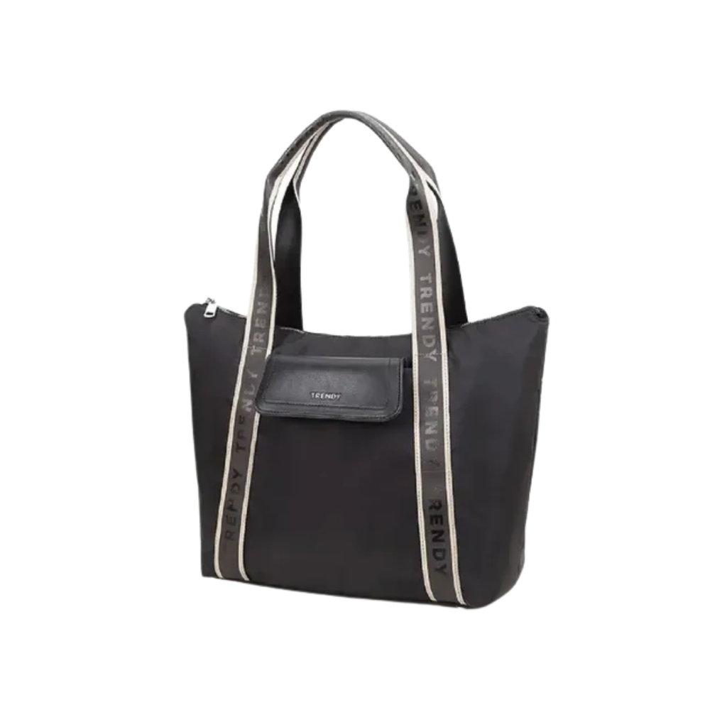 CARTERA CON CORREAS BICOLOR TRENDY