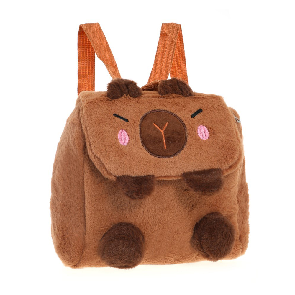 MOCHILA PELUCHE CAPIBARA 9"