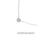 COLLAR ACERO DIJE CON STRASS