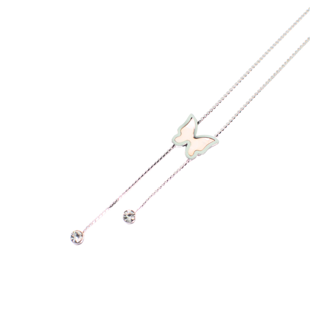 COLLAR CORBATERO ACERO MARIPOSA
