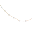 COLLAR ACERO DORADO CON PERLAS