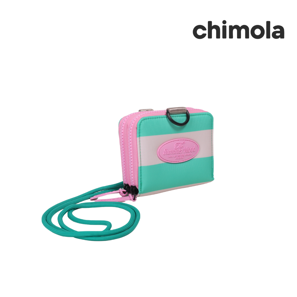 BILLETERA BICOLOR CON APLIQUE CHIMOLA