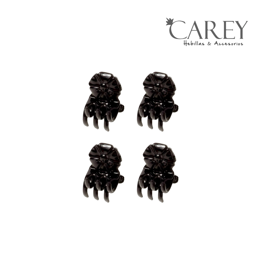 BROCHE PINZA MINI FLOR X4 CAREY