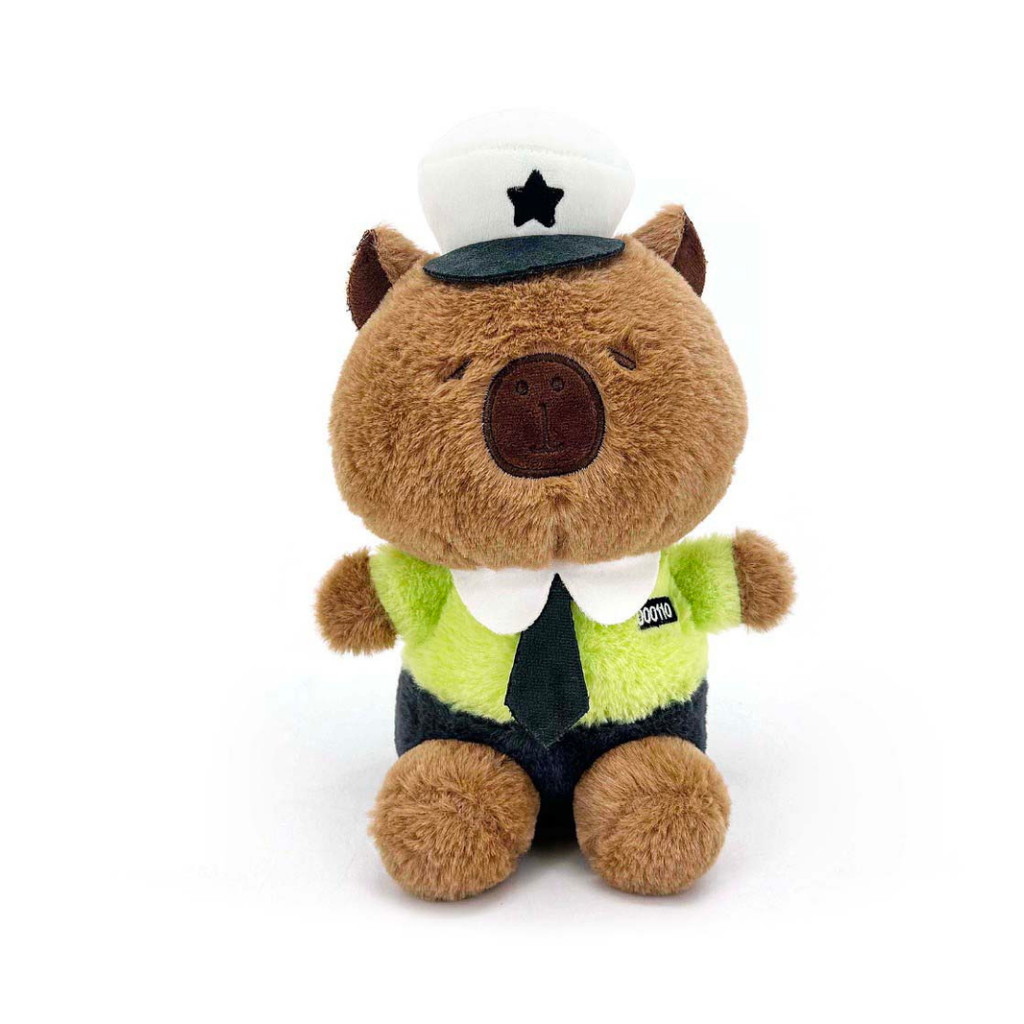 PELUCHE CAPIBARA POLICIA 25CM