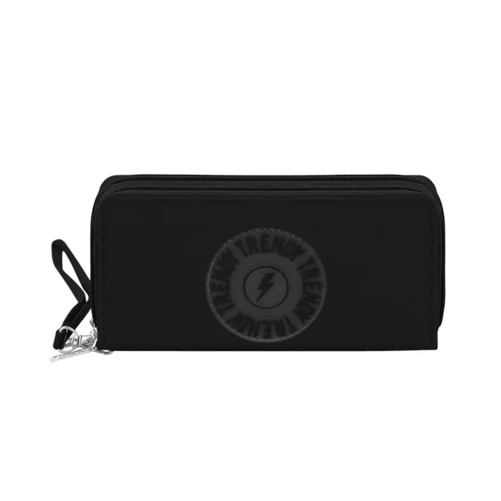 BILLETERA FICHERO CON APLIQUE TRENDY