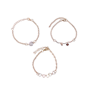 SET DE PULSERA X3 CON DIJE CORAZON