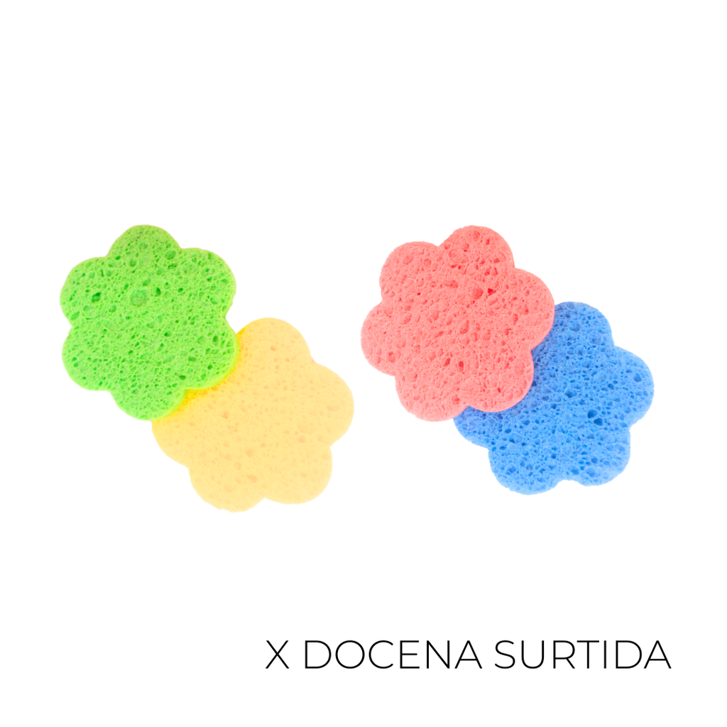ESPONJA FLOR PARA SKINCARE X12