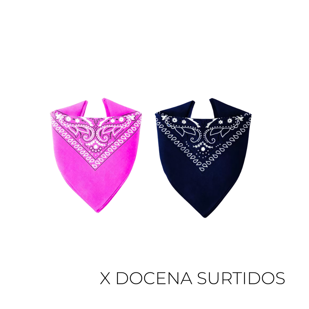 PAÑUELO BANDANA 50x50CM X12