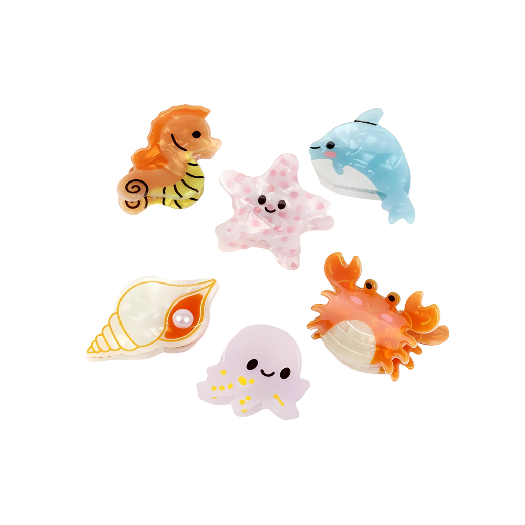 BROCHE PINZA FORMAS ANIMALES DE MAR