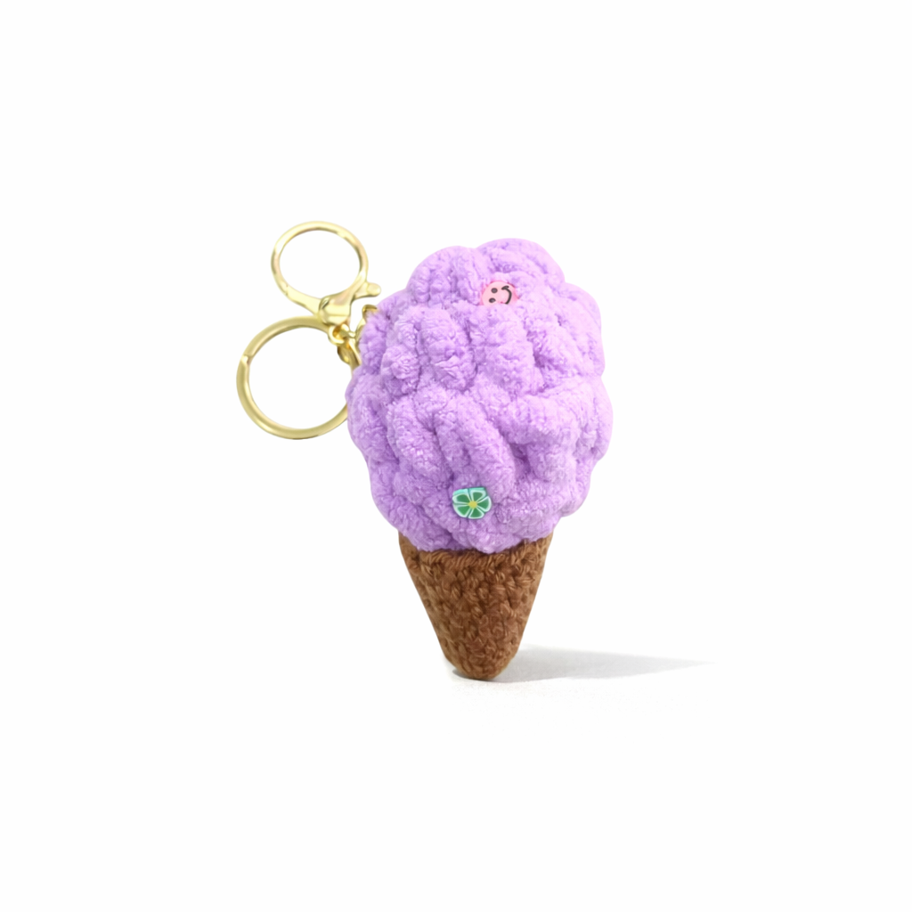 LLAVERO CHARM LANA FORMA HELADO
