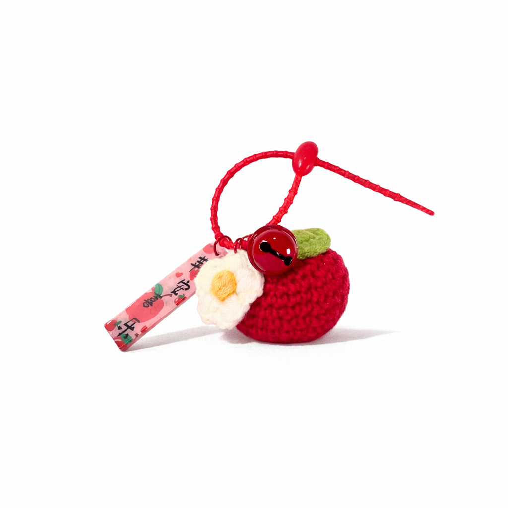 LLAVERO CHARM FRUTAL CON CASCABEL