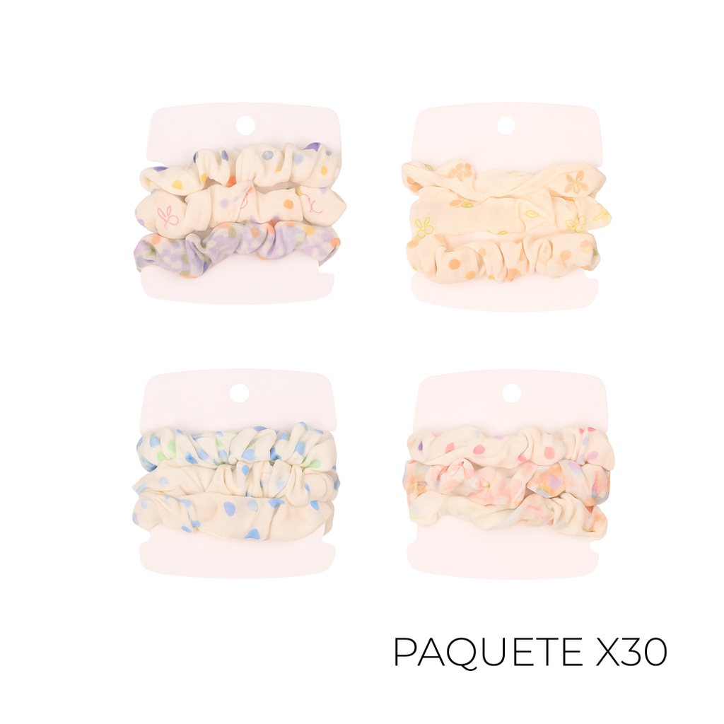 SET DE COLEROS ESTAMPADOS PAQUETE X12