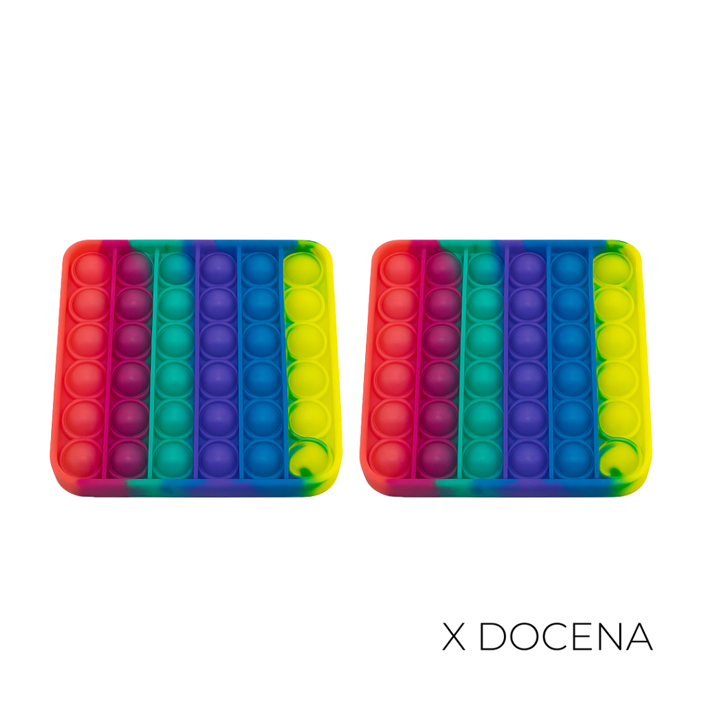 POP IT CUADRADO MULTICOLOR 12x12CM X12