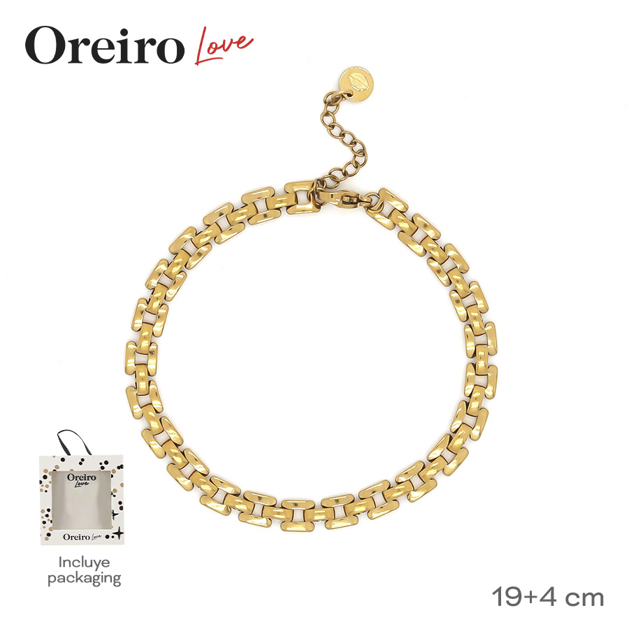PULSERA CADENA OREIRO LOVE + PACKAGING