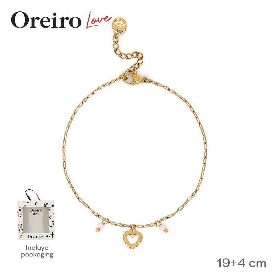 PULSERA DIJE OREIRO LOVE + PACKAGING