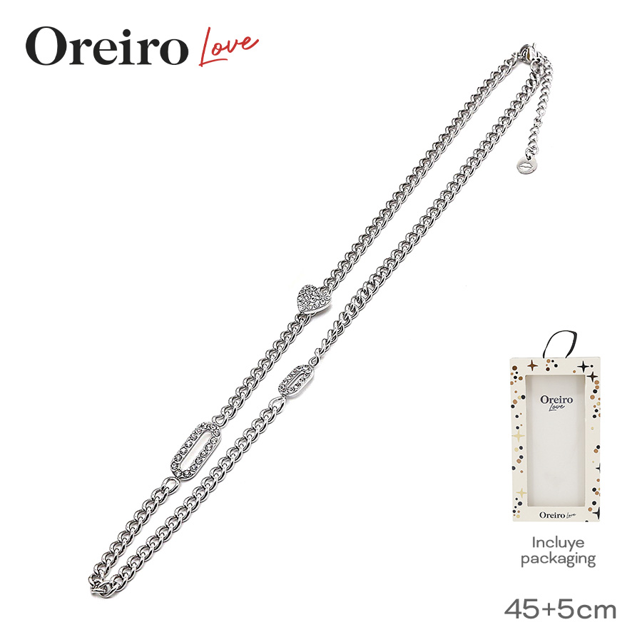 COLLAR LAS OREIRO CORAZON CON PACKAGING