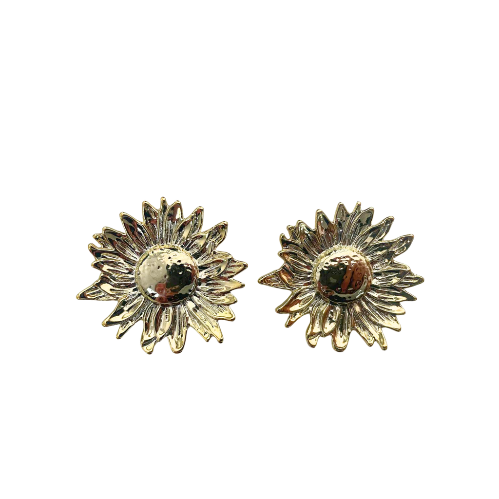 AROS CON PASANTE GIRASOL METALIZADO