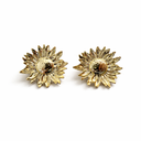 AROS CON PASANTE GIRASOL METALIZADO