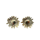 AROS CON PASANTE GIRASOL METALIZADO