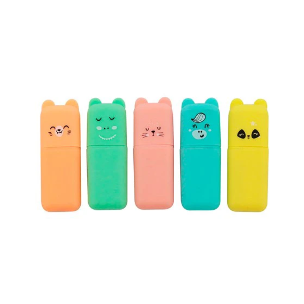 RESALTADOR CARAS KAWAII X5 TRENDY