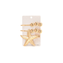 SET HEBILLA DIJE DE MAR METALIZADO X3