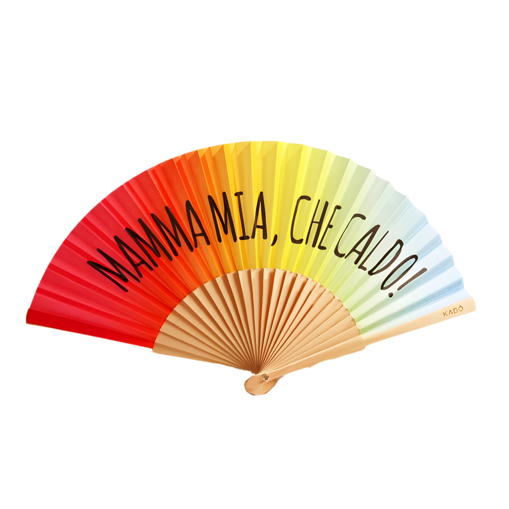 ABANICO CON ESTAMPADO DISEÑOS VARIOS